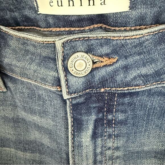 Eunina Ripped Skinny Crop Jeans Size 9 - Picture 5 of 10